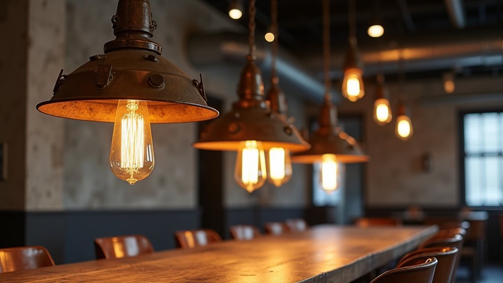 bold industrial lighting design