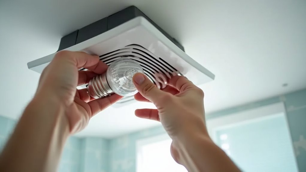 change broan bathroom bulb