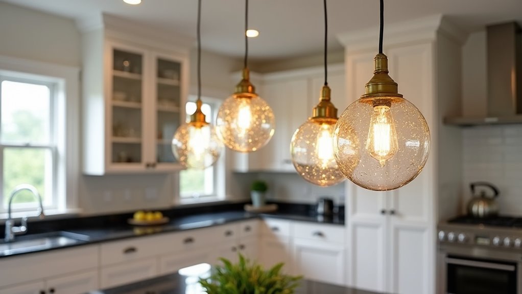 elegant gold pendant lighting