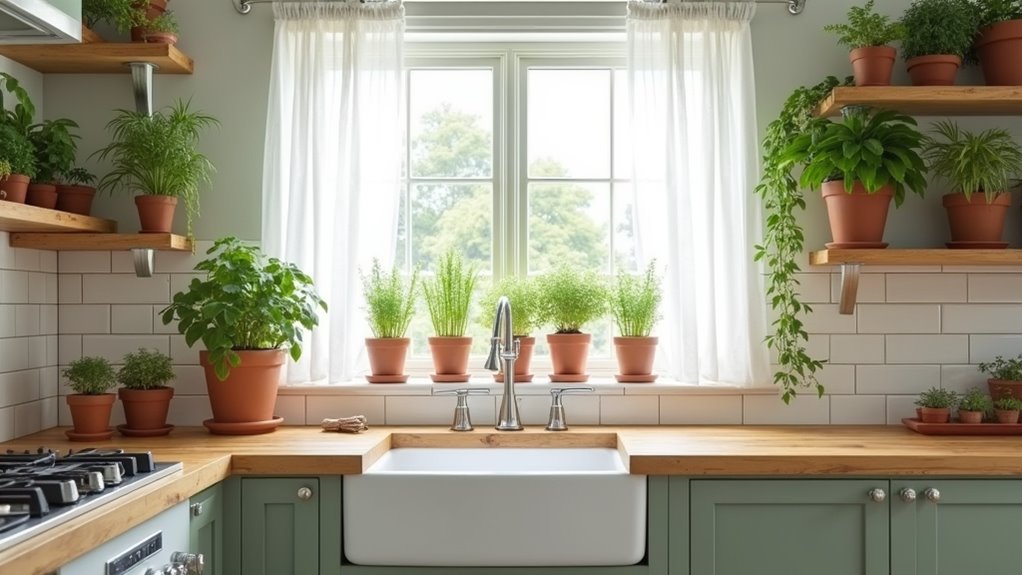 fresh indoor plant integration