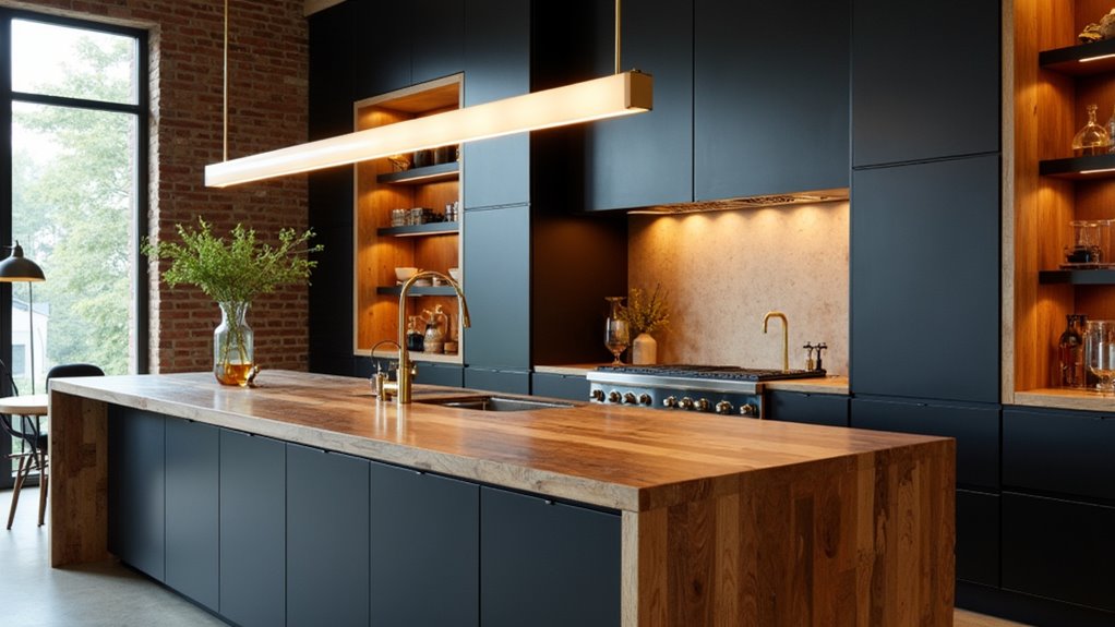 kitchen island light bar materials