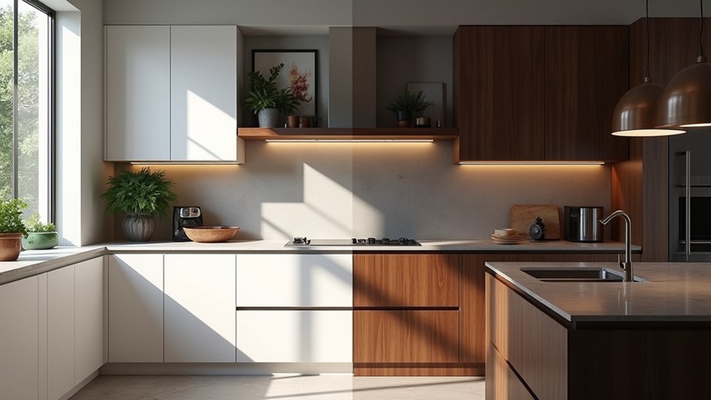 light cabinets enhance versatility
