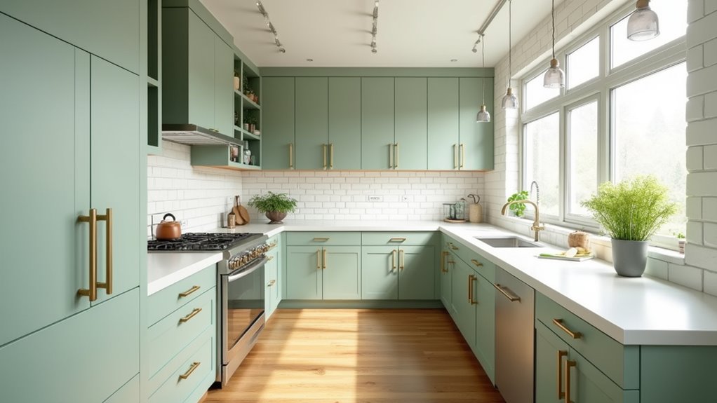 light green kitchen design elegance