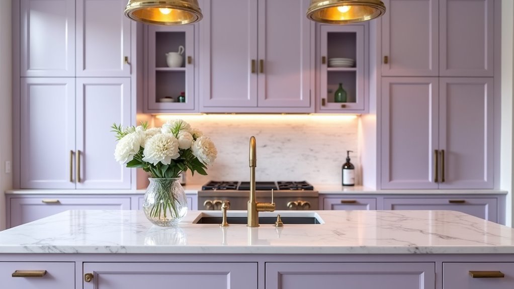 light purple kitchen aesthetics