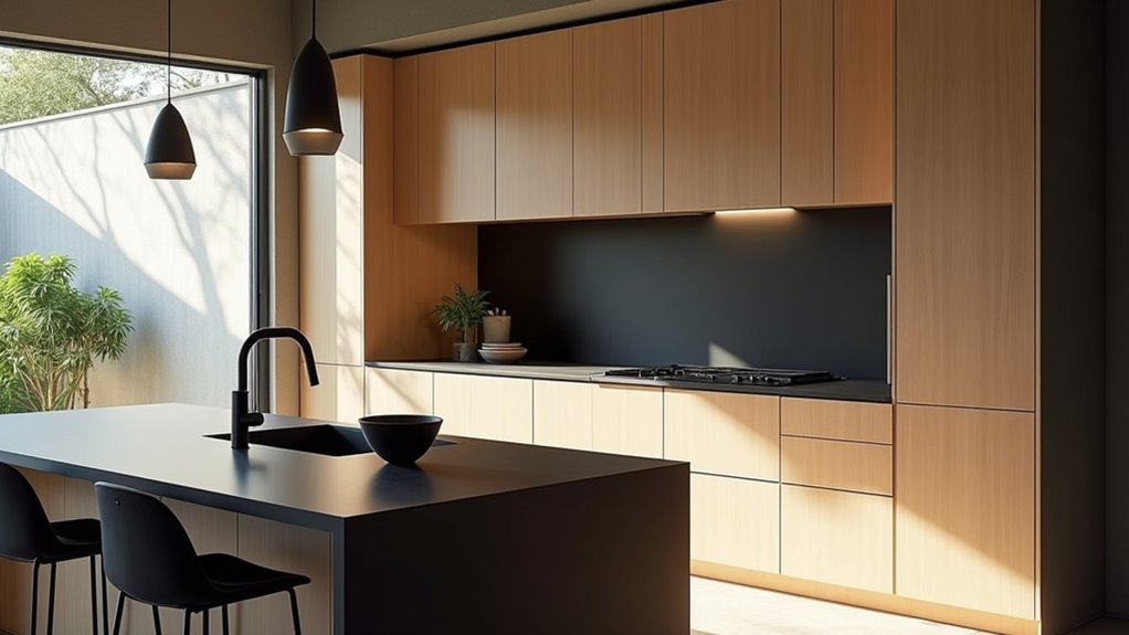 light wood black accents