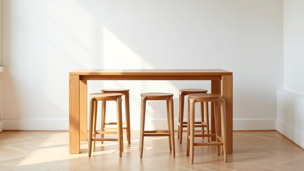 scandi inspired mango wood dining