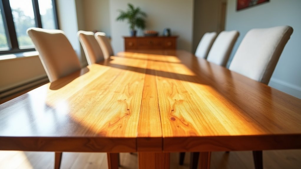 versatile rubberwood dining table