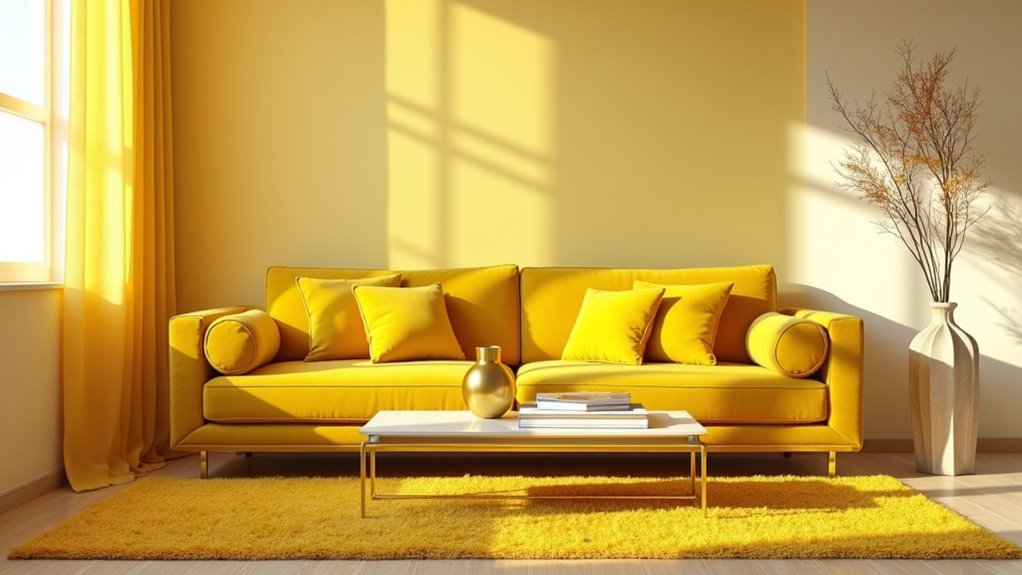 vibrant yellow accent elements
