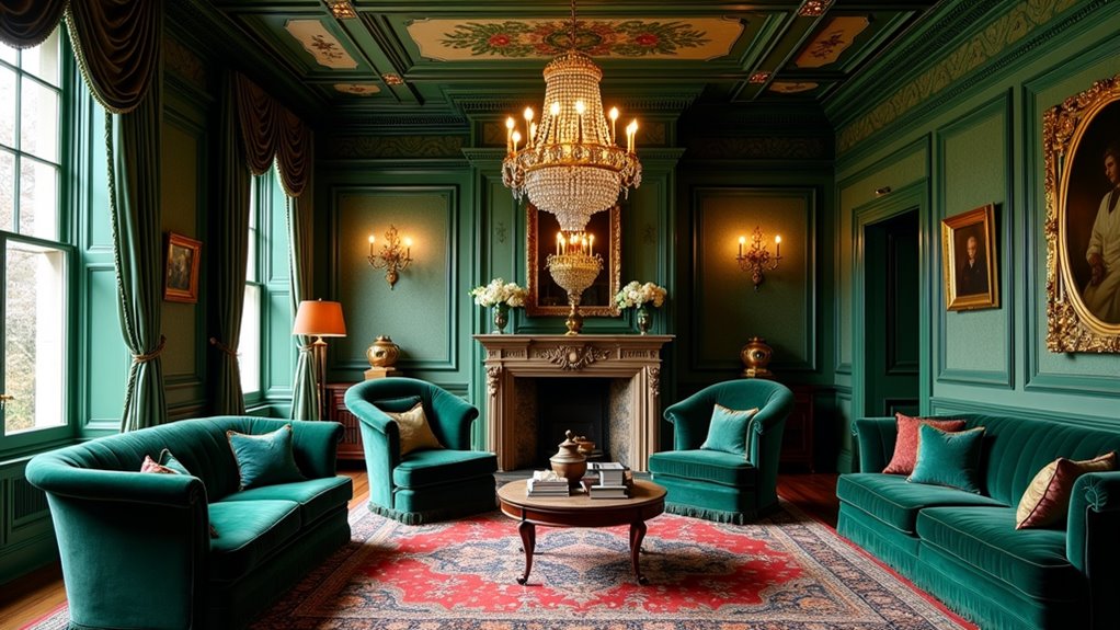 victorian deep jewel tones