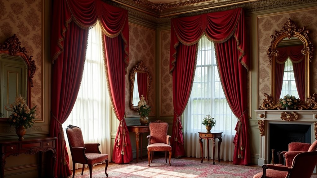 victorian heavy drapery aesthetics