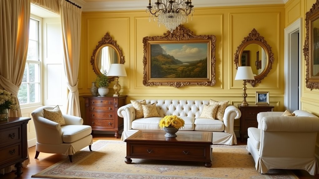 yellow elegance with antique accents