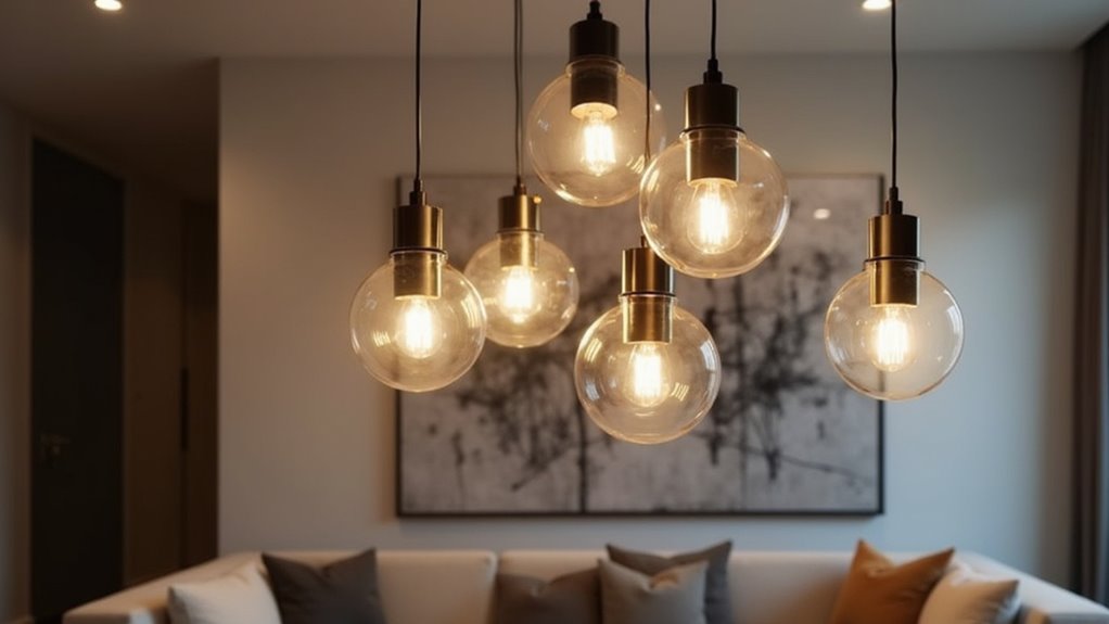 artistic cluster pendant lighting