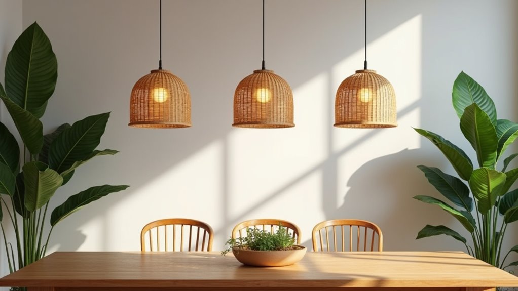 artistic sustainable bamboo lighting