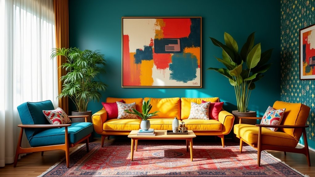 bold colors and patterns