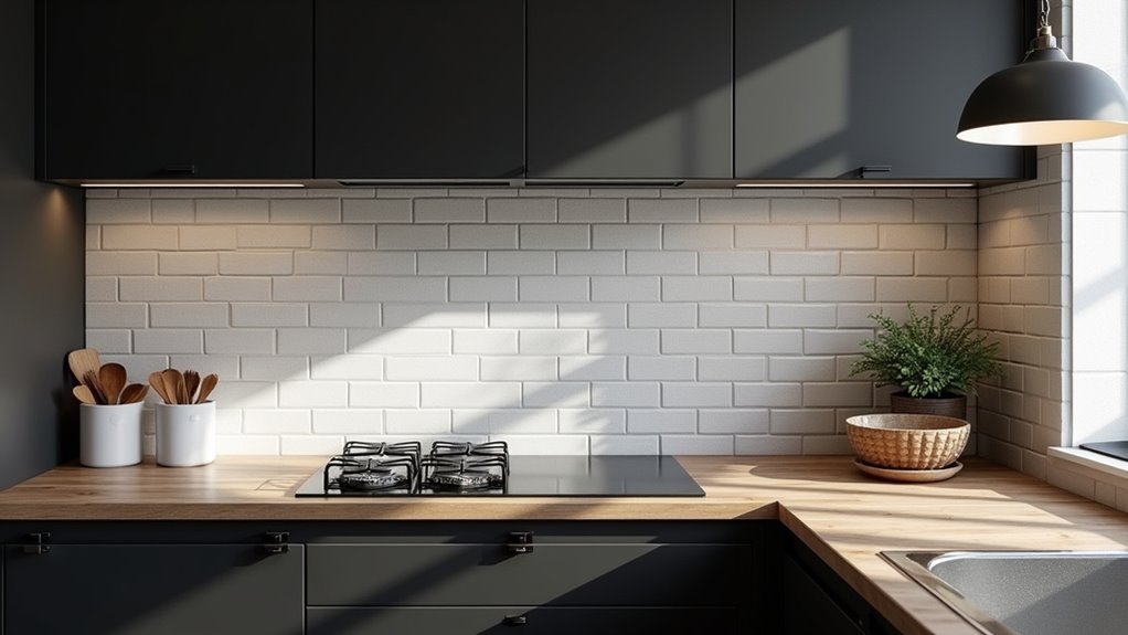 bold contrasts in kitchens