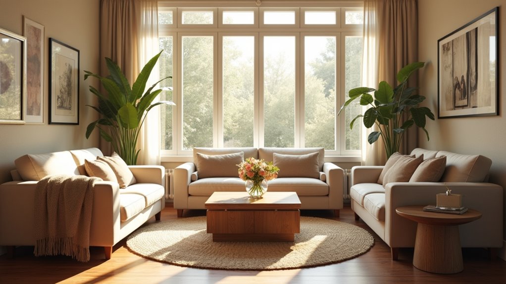 comfortable conversation furniture arrangement
