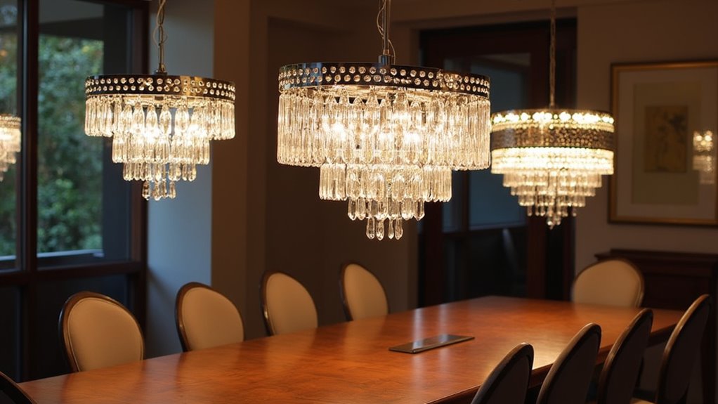 contemporary elegant crystal lighting