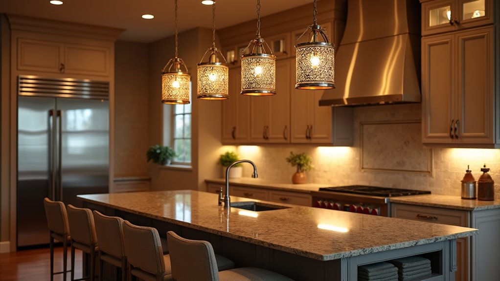 contemporary geometric lighting fixture