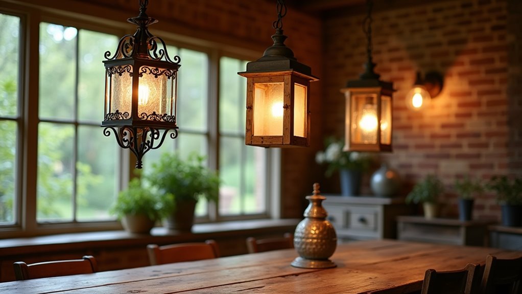 cozy rustic farmhouse lanterns