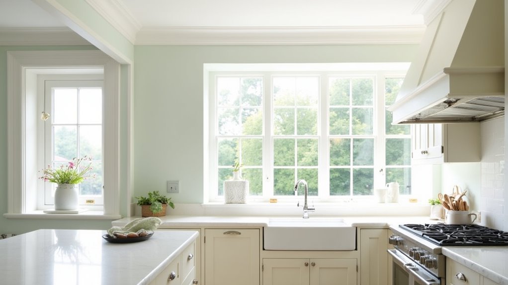 crisp ceilings enhance kitchen brightness