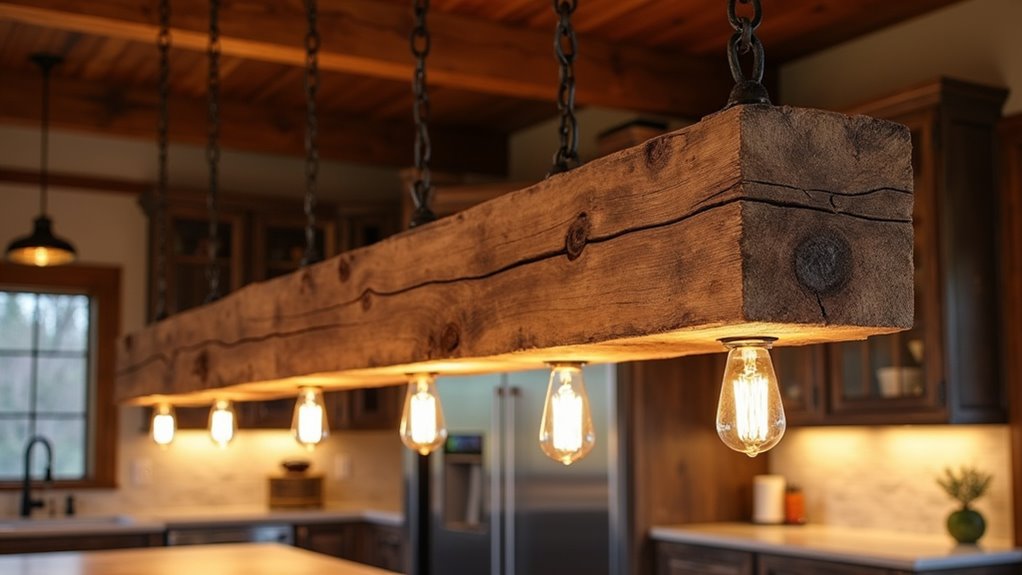 customizable rustic island lighting