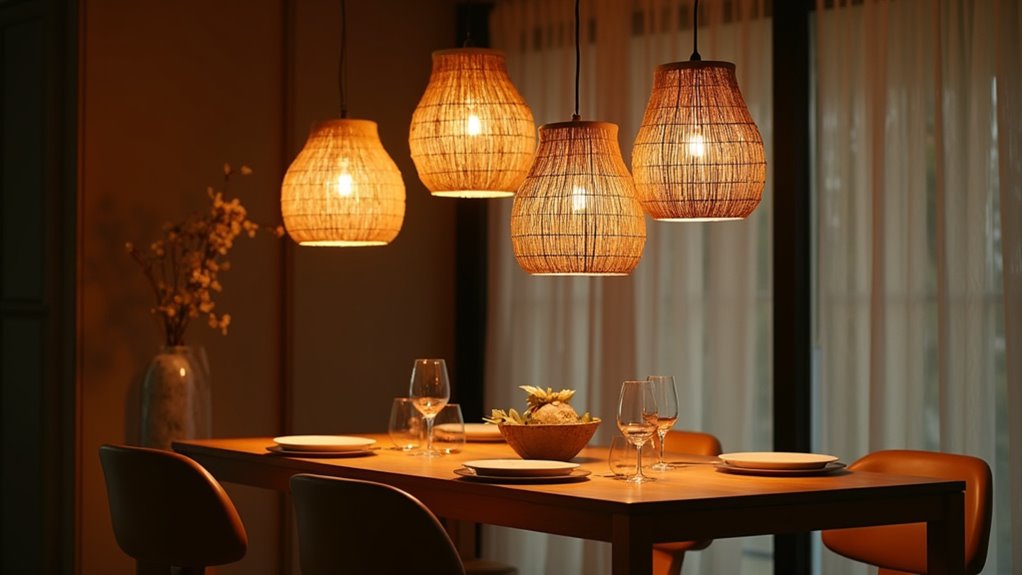 eco friendly bamboo pendant lights