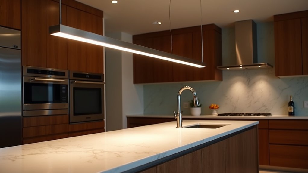 efficient modern kitchen lighting
