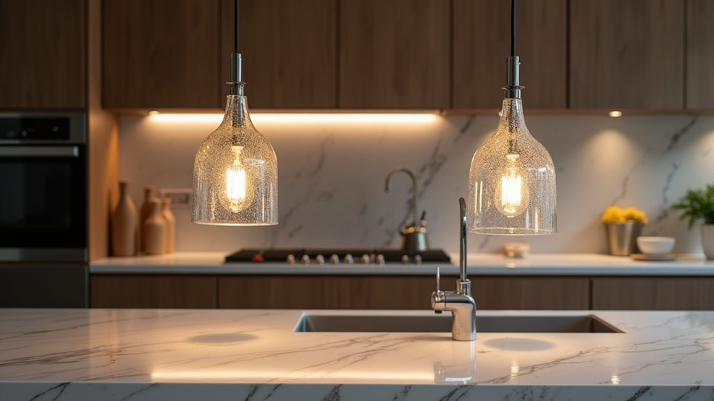 elegant glass lighting design
