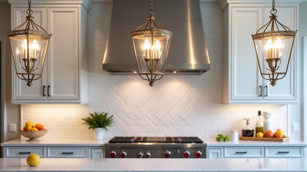 elegant modern kitchen pendant