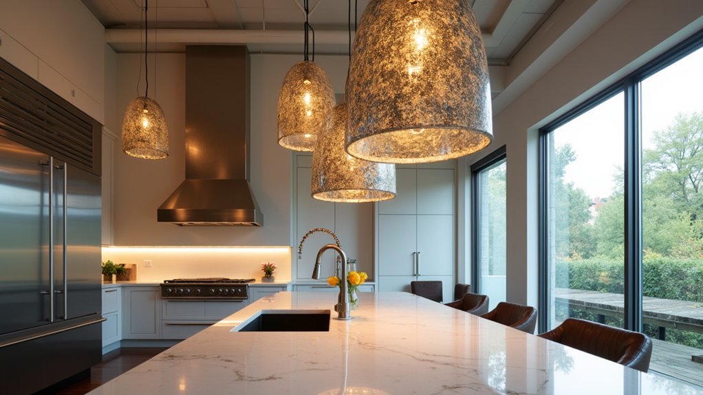 geometric and abstract pendant lighting