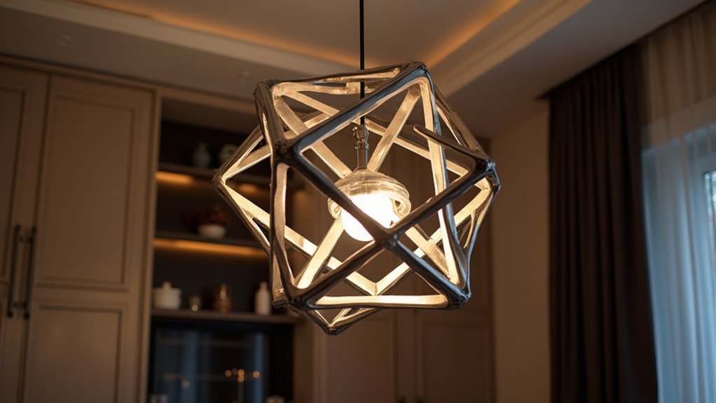 geometric metal chandelier styles