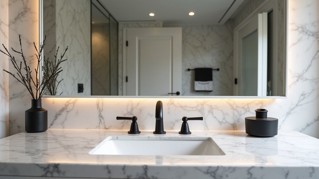 ideal vanity light placement