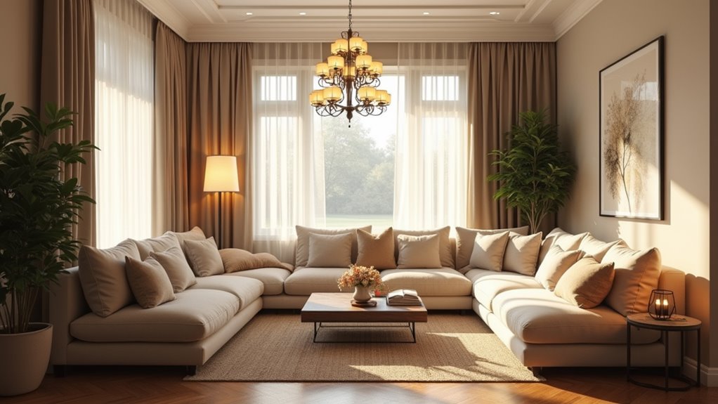 layered lighting for ambiance