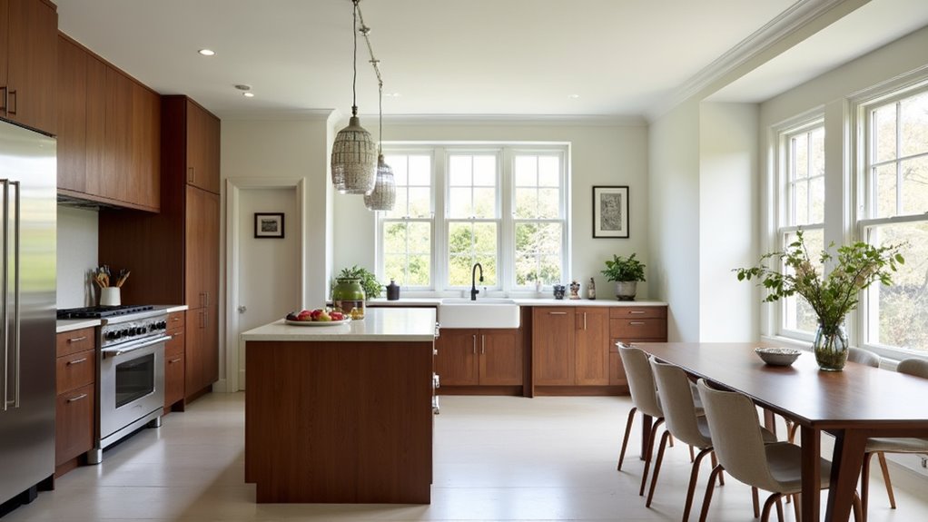 luxurious wood kitchen accents