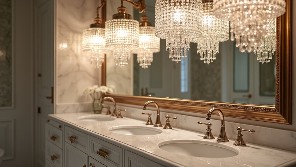 luxury crystal vanity fixtures