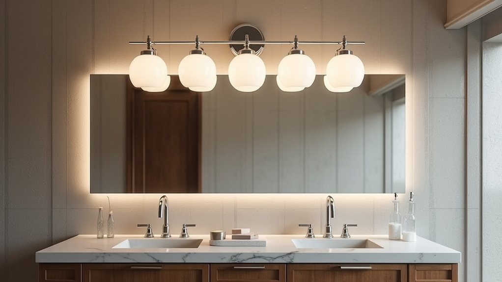 modern industrial bathroom lighting