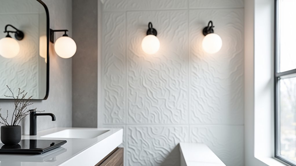 modern stylish bathroom lighting