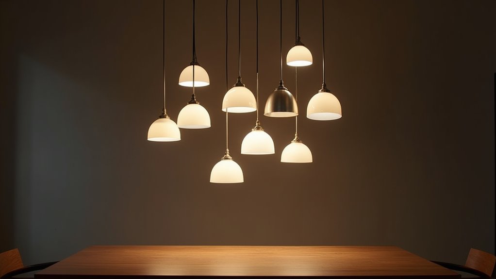 multi pendant cluster illumination arrangement