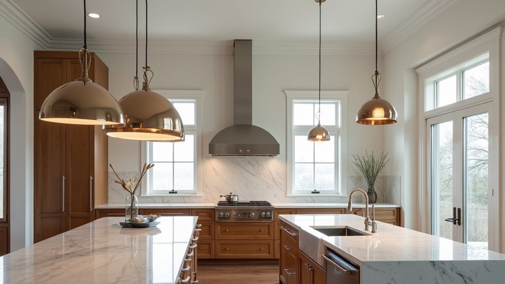 oversized dome pendant lighting