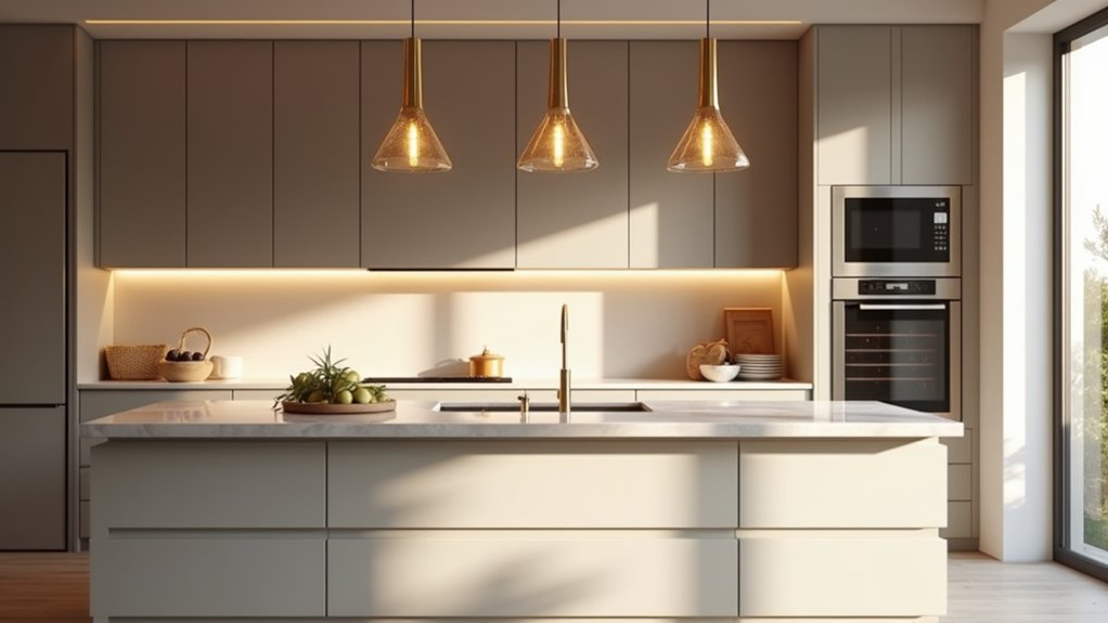 pendant lighting enhances ambiance