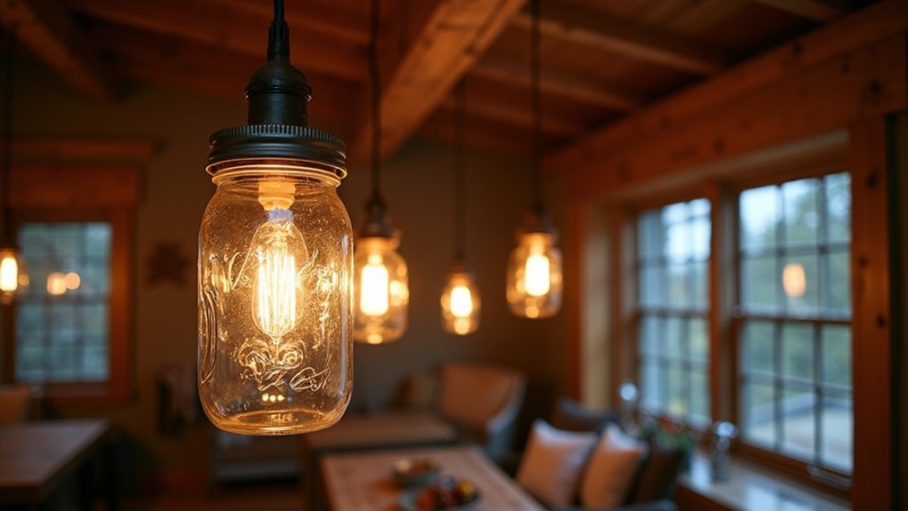 rustic mason jar chandelier