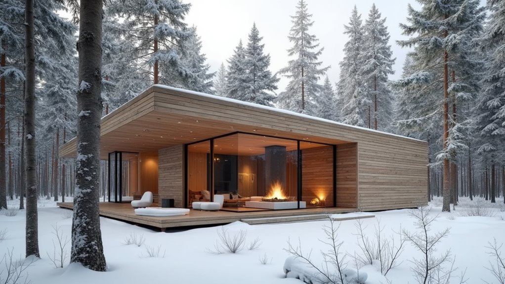 serene scandinavian minimalist retreat