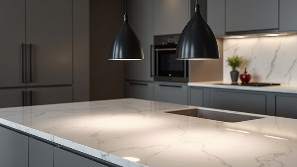 sleek functional kitchen lighting