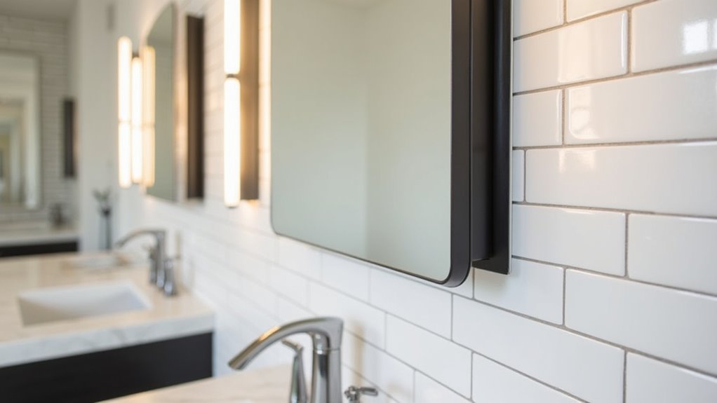 sleek modern vanity lighting