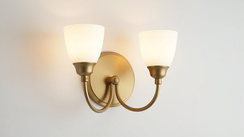stylish brushed gold lighting