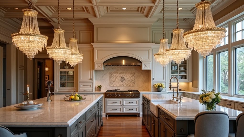 stylish high ceiling chandeliers