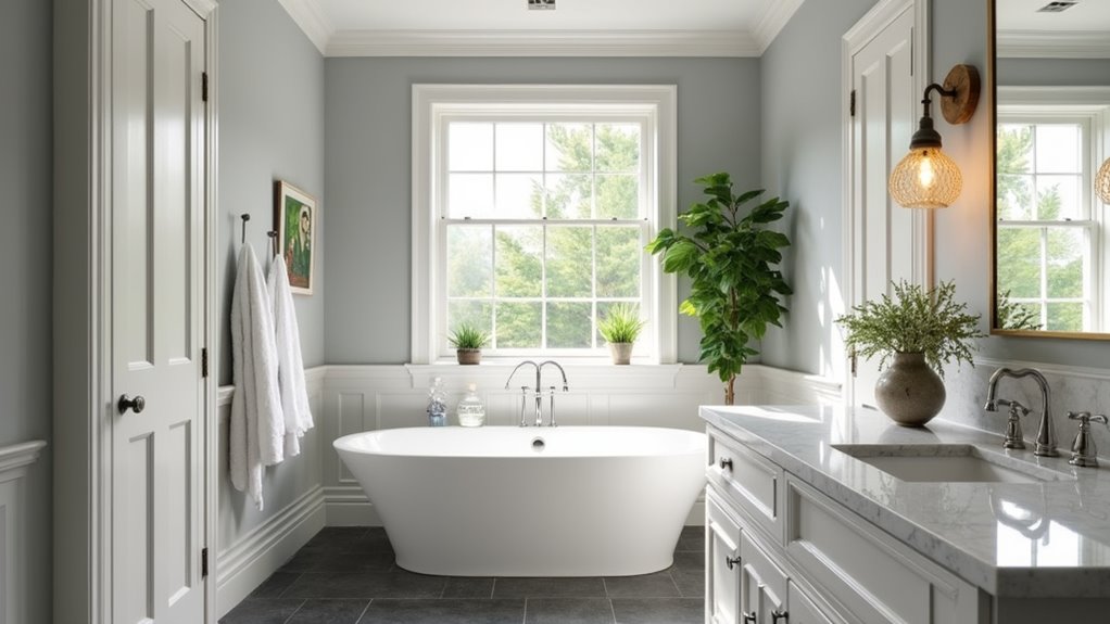 stylish material combinations enhance decor