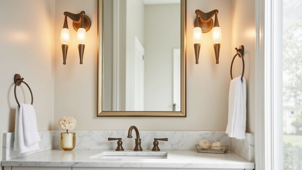 stylish modern bathroom lighting
