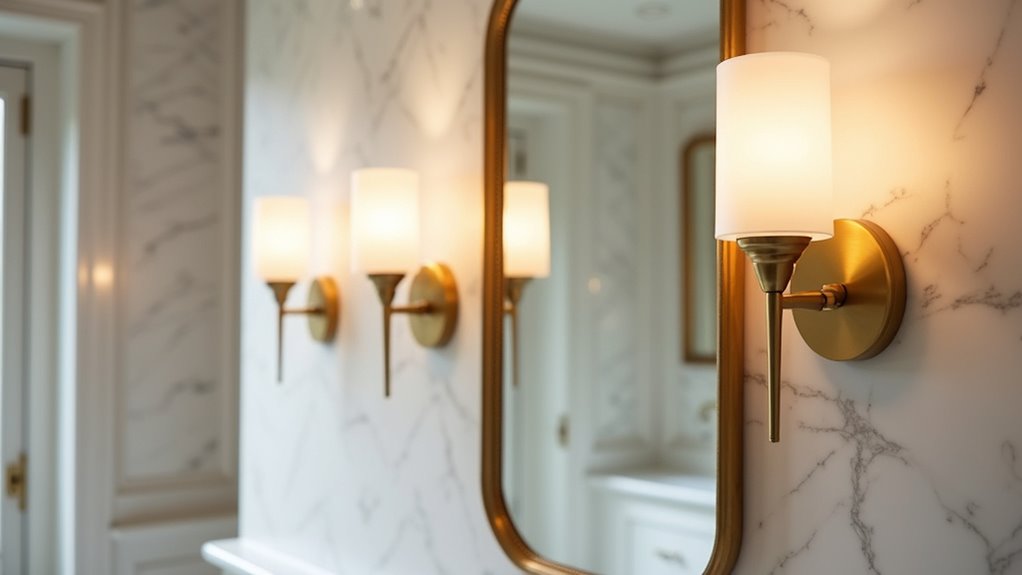 stylish multi light bathroom fixtures