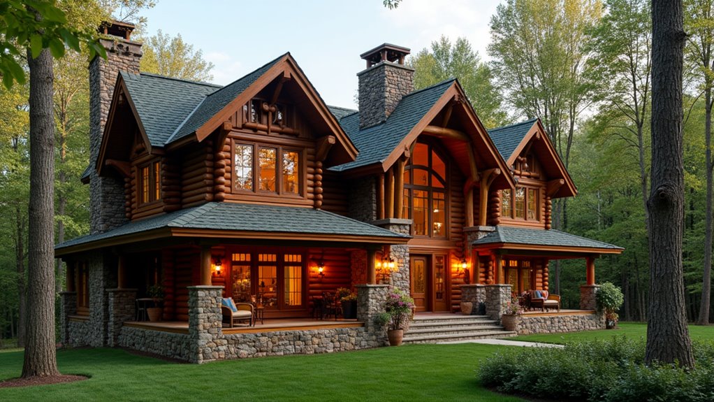 timeless log house elegance